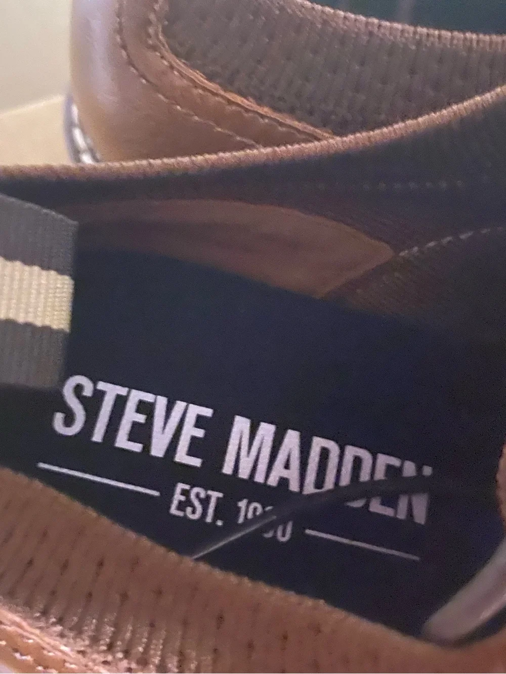 Steve Madden P-Kenson Brown Lace-Up Dress Shoes Men Size 8 NEW